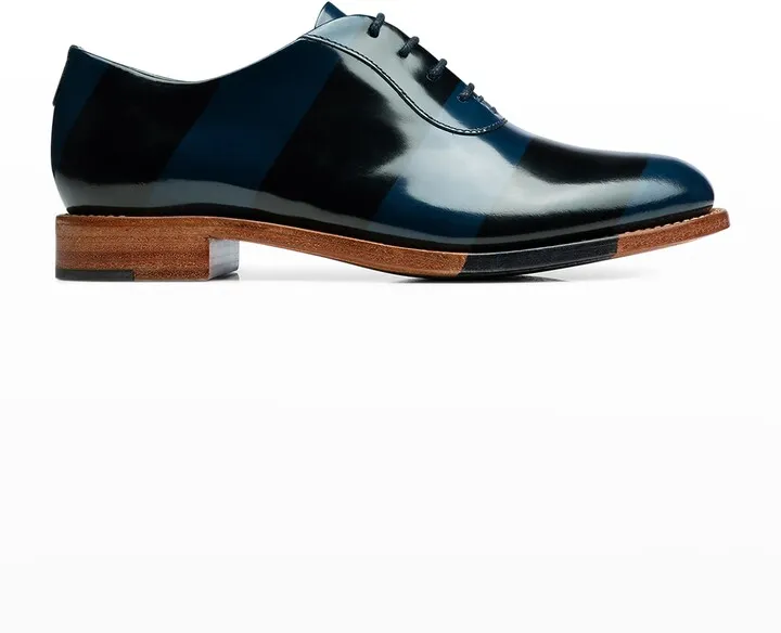 Mr. Smith Striped Leather Oxfords