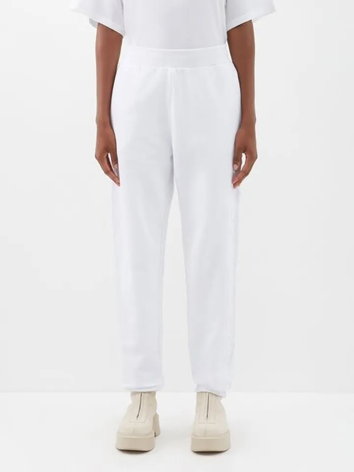 Logo-embroidered Cotton-jersey Track Pants