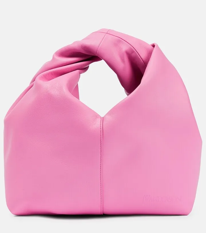 Twister medium leather tote bag