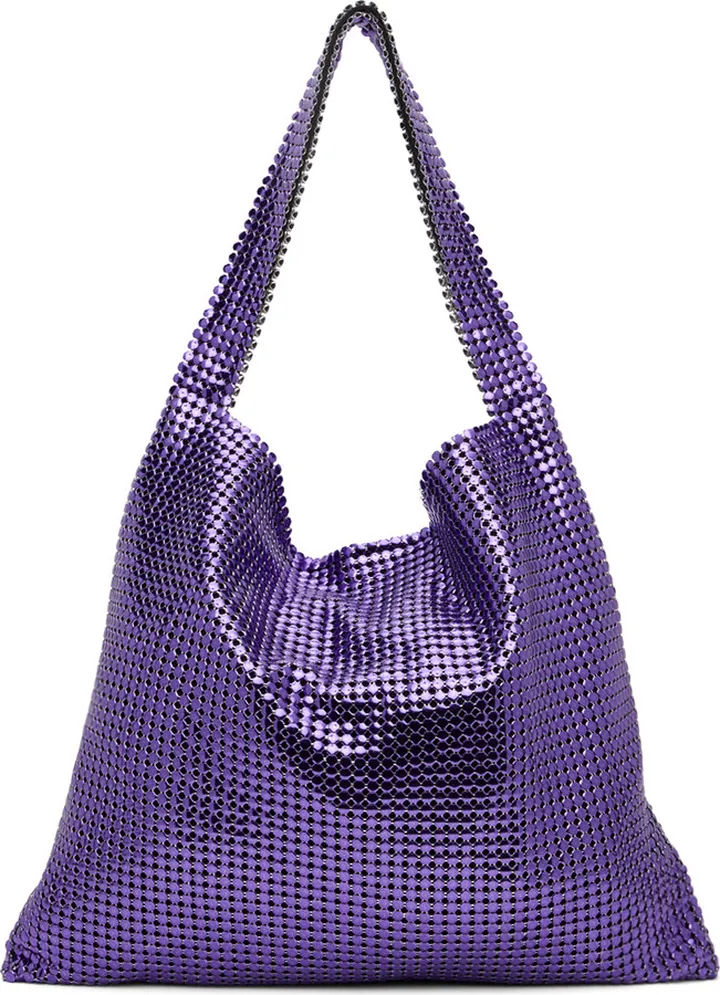Paco Rabanne Purple Pixel Tote