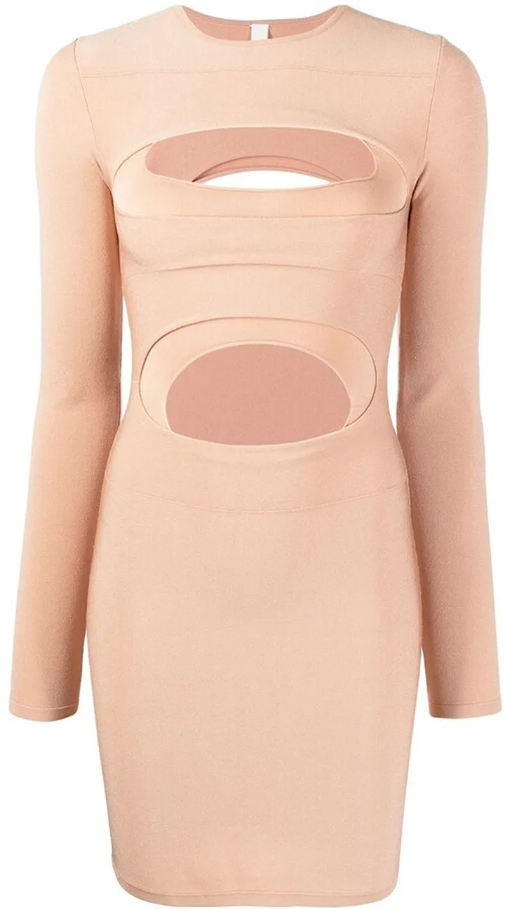 Cut-Out Layered Mini Dress