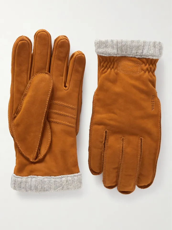 Primaloft Fleece-Lined Full-Grain Leather Gloves