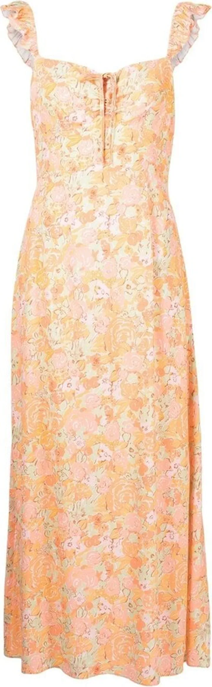 Cecile flutter strappy dress