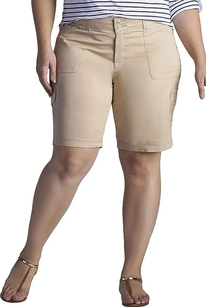 Lee Waist Cargo (Plus) (Cafe) Women's Shorts