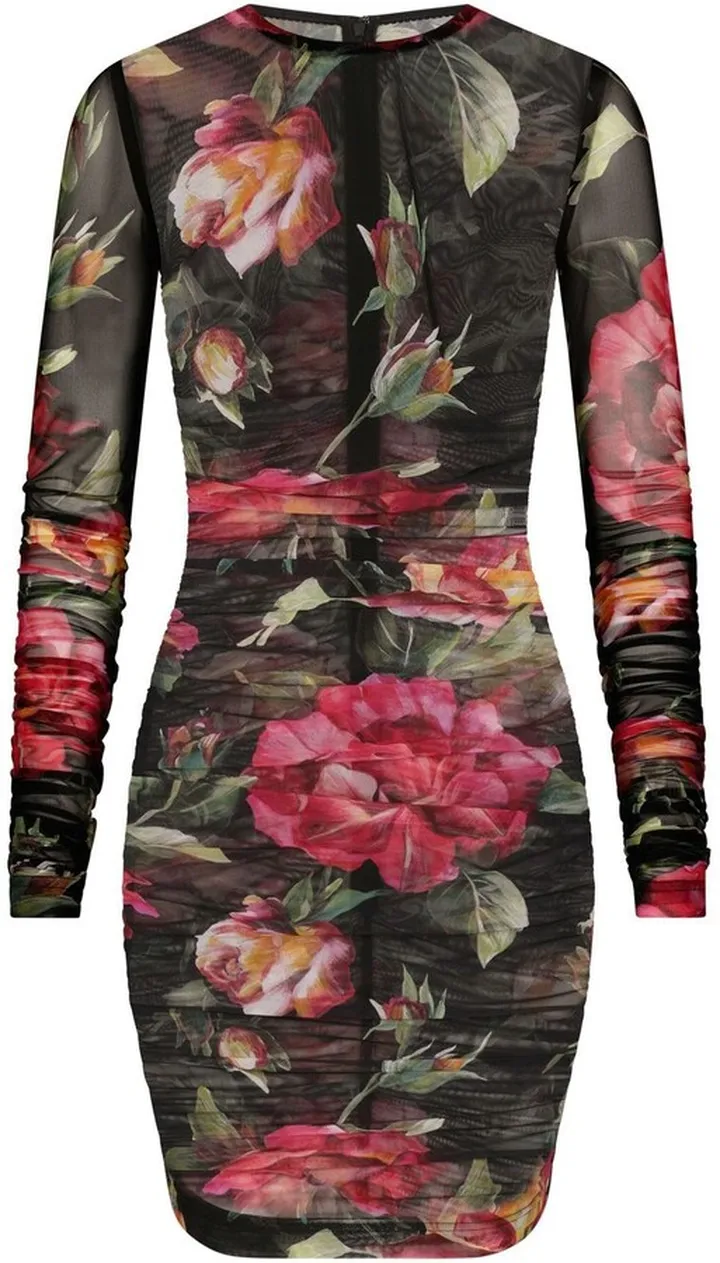 Floral-Print Minidress