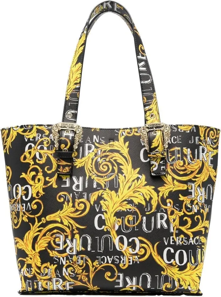 Couture-print tote bag