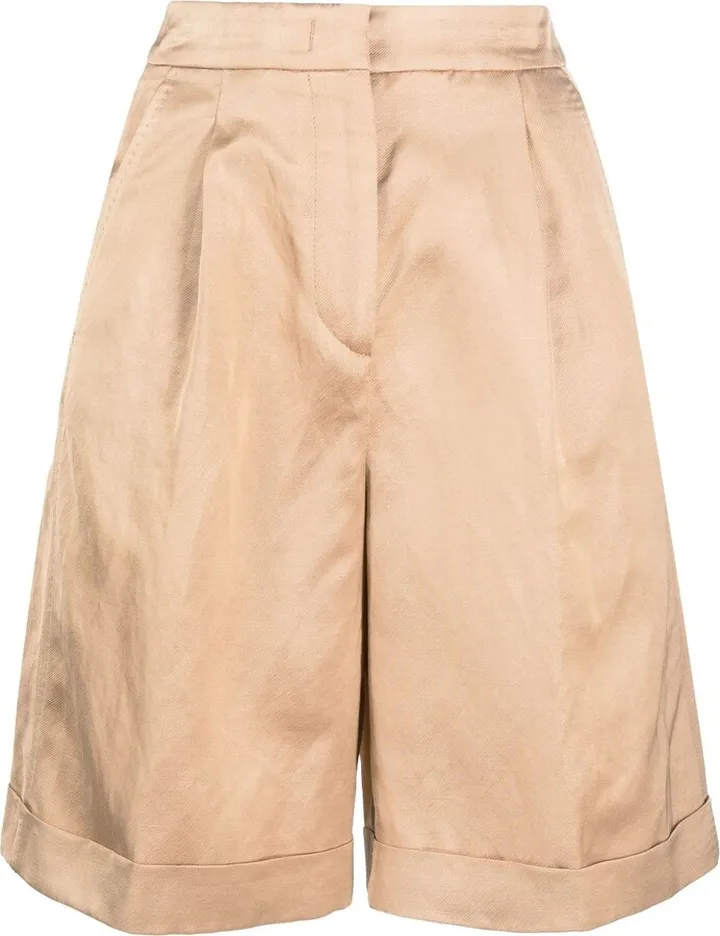 High-Waisted Tailored Shorts