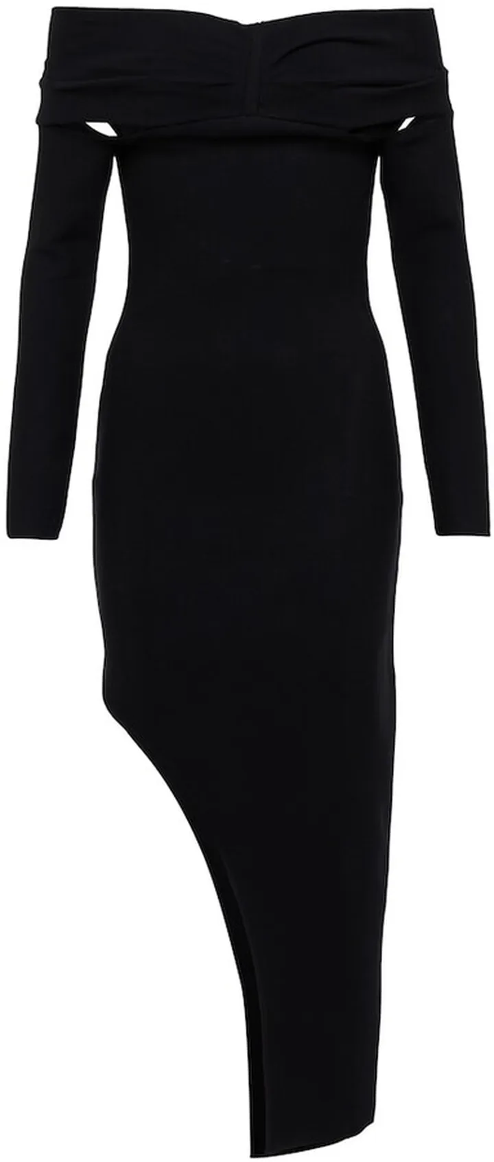 Belle off-shoulder knit midi dress