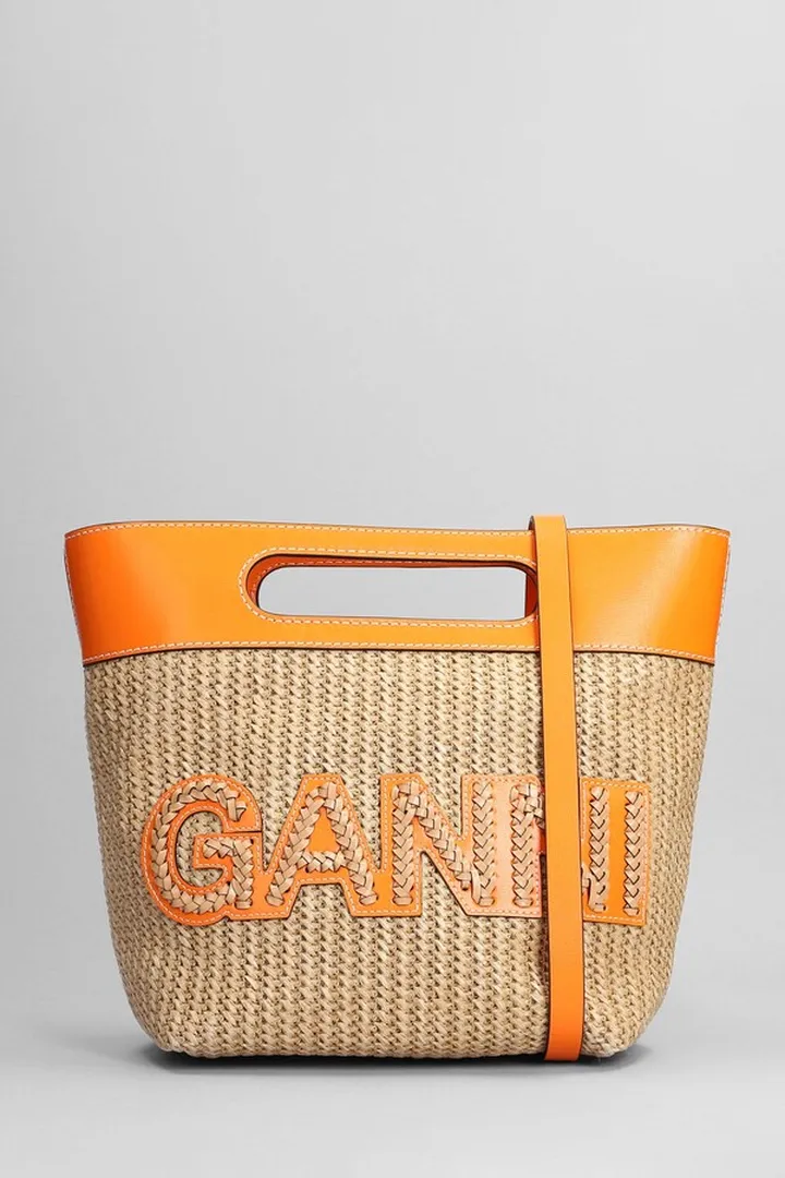 Hand Bag In Beige Silver