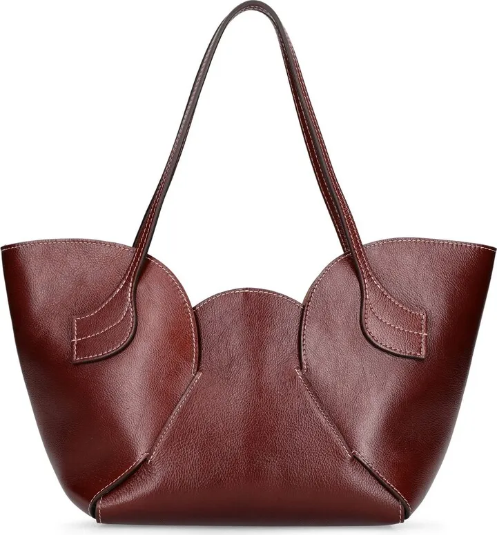 Small Sepal leather shoulder bag