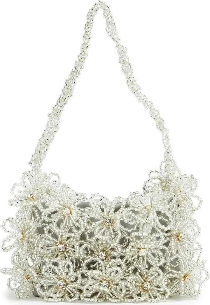 Flower-Bead Tote Bag
