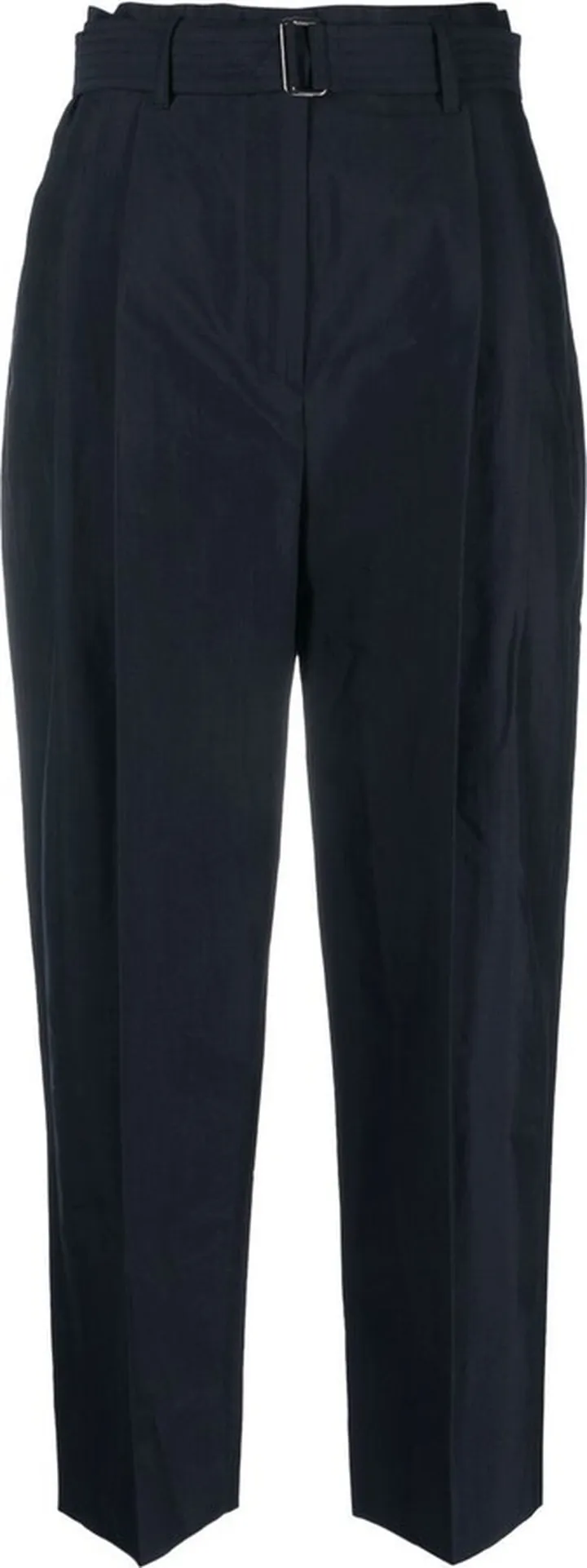 Belted High-Waisted Trousers