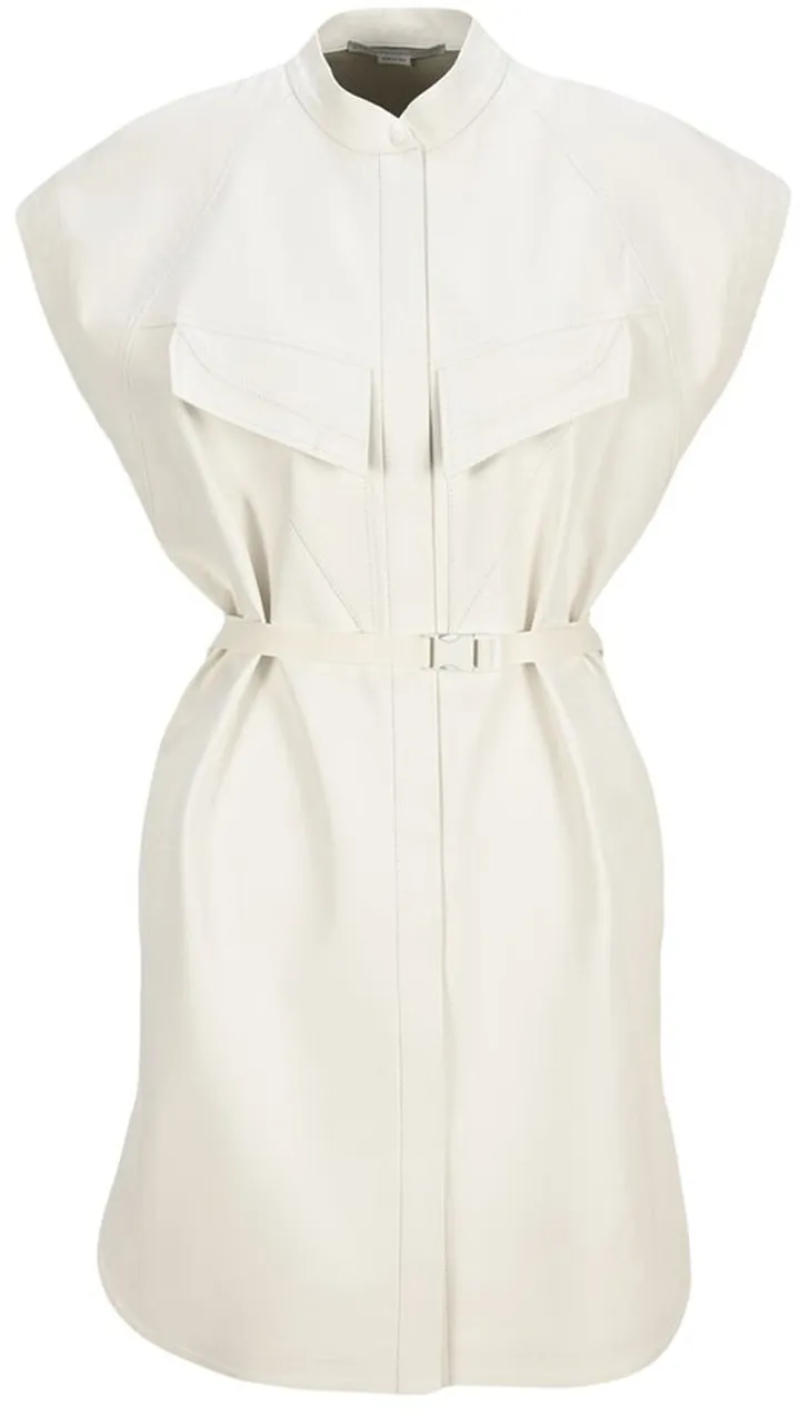 Stella McCartney Lexie Belted Mini Shirt Dress
