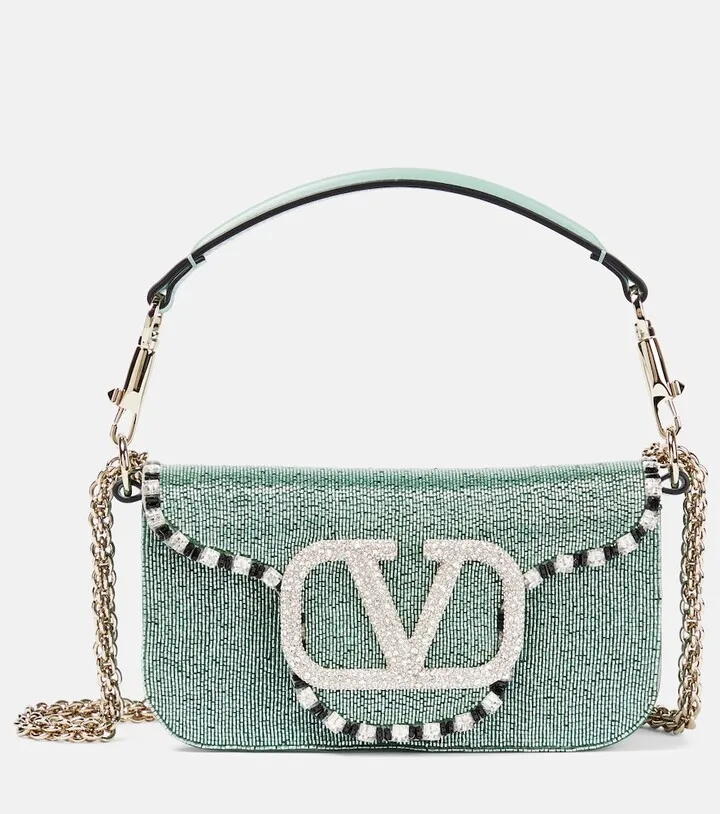 Loco embellished shoulder bag