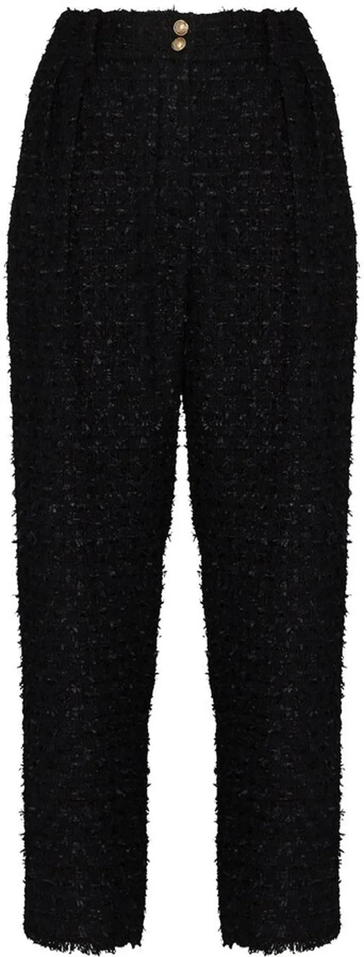 Cropped Tweed Trousers