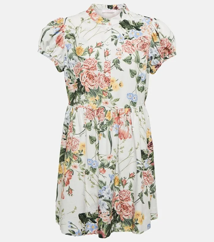 Floral cotton minidress