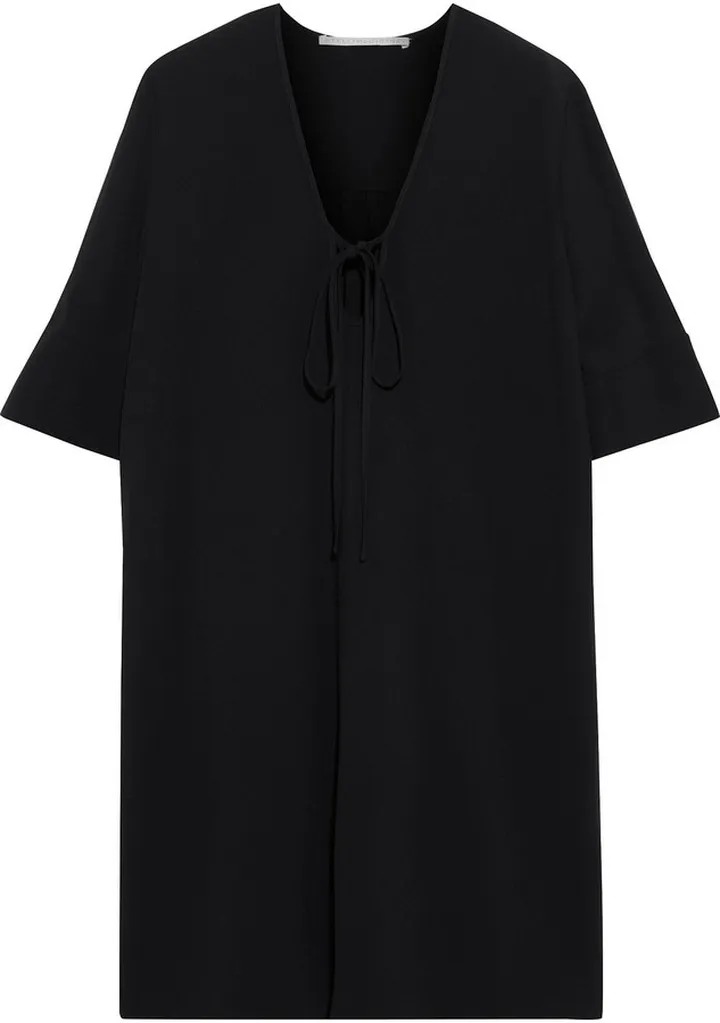 Stretch-crepe mini dress