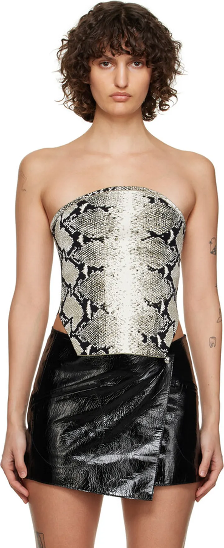 KHAITE Black & Gray Dillon Camisole