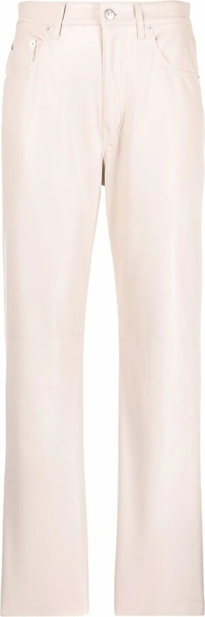 Faux-Leather Straight Leg Trousers