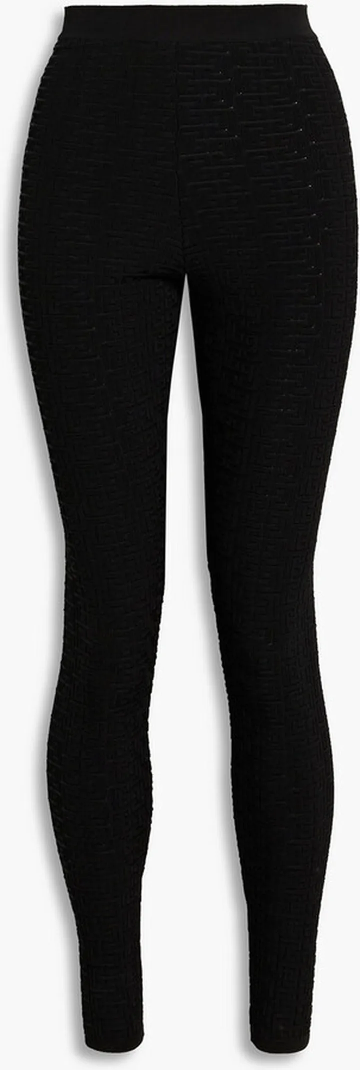 Jacquard-knit leggings
