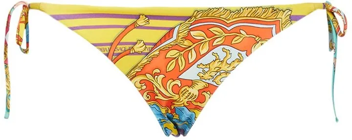 Printed stretch tech bikini bottoms