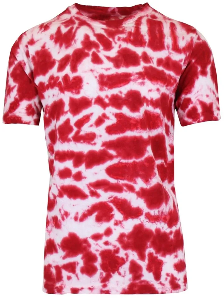 Galaxy By Harvic Men's Short Sleeve Tie-Dye Printed T-shirt