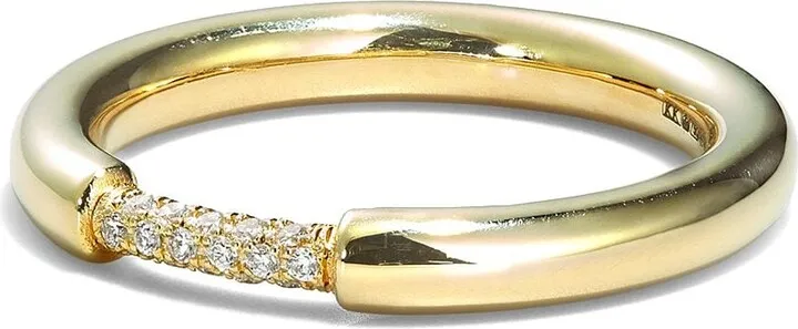 18kt Yellow Gold Diamond-Embellished Ring
