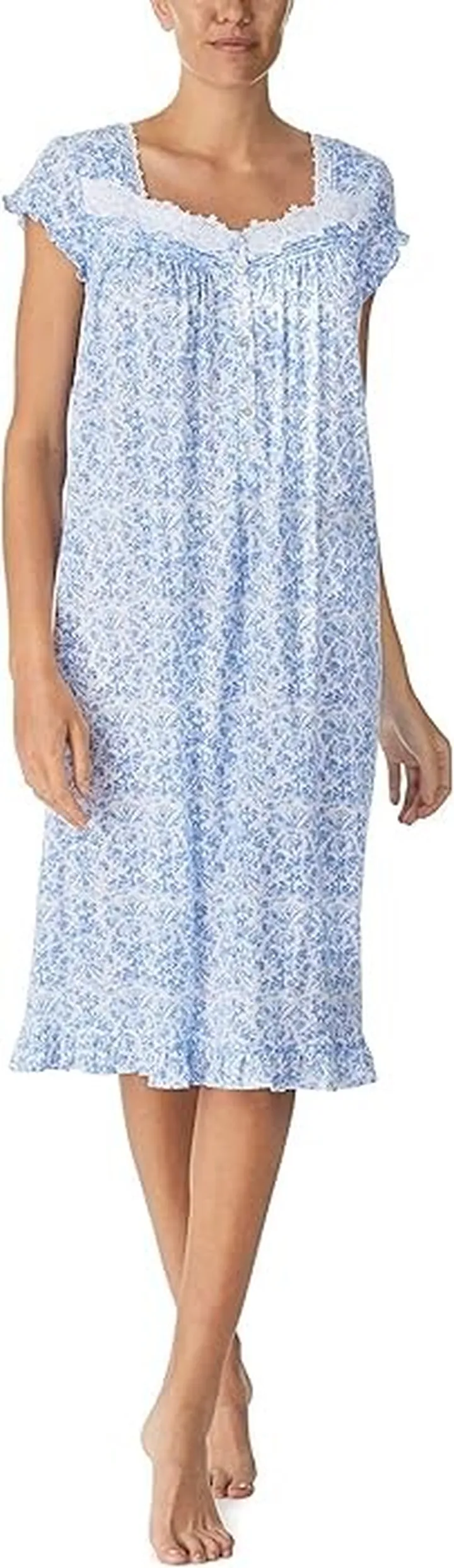 Eileen West Cap Sleeve Waltz Gown (Tonal Tapestry) Women's Pajama
