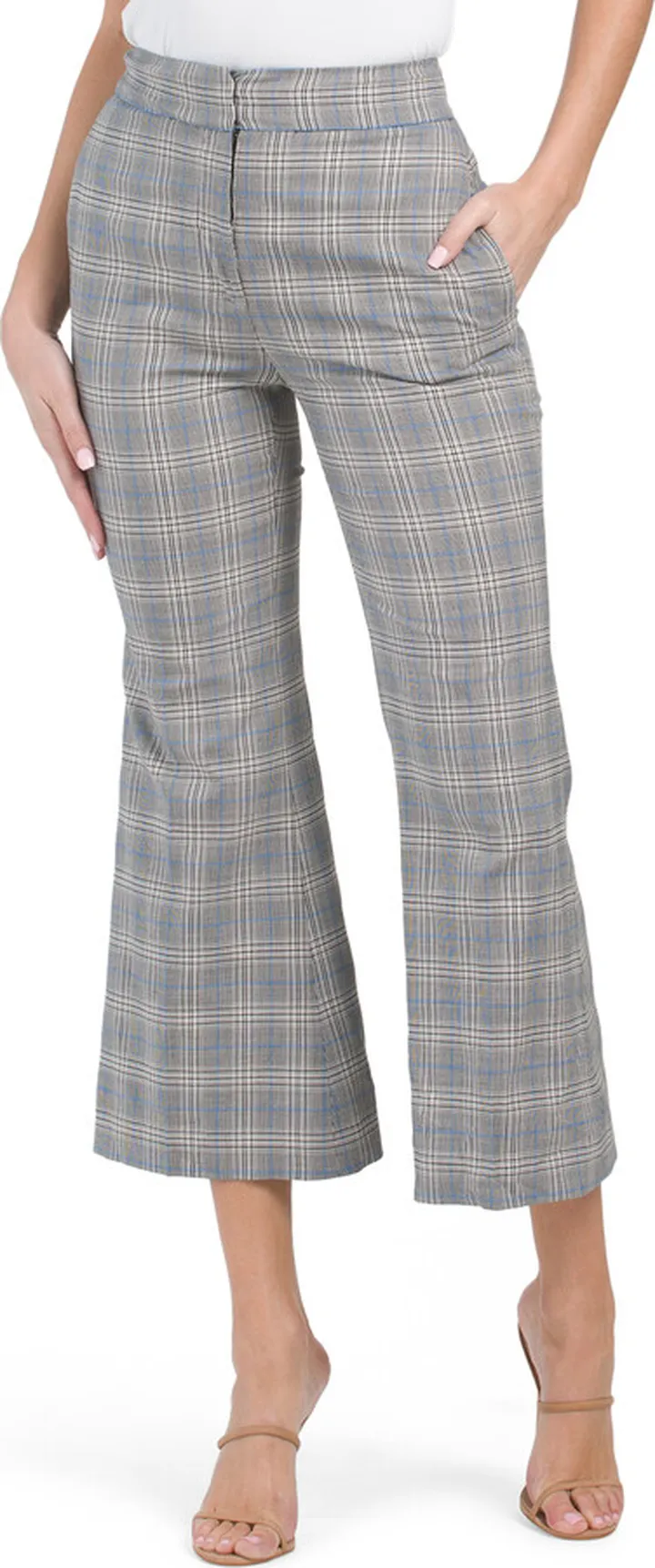 Crop Fit And Flare Pants