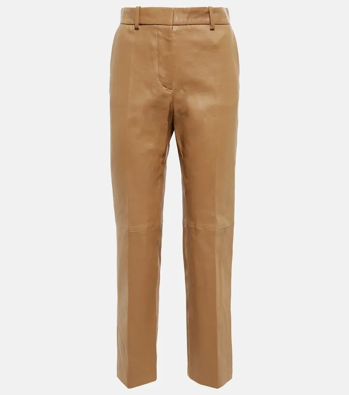 Coleman slim leather pants