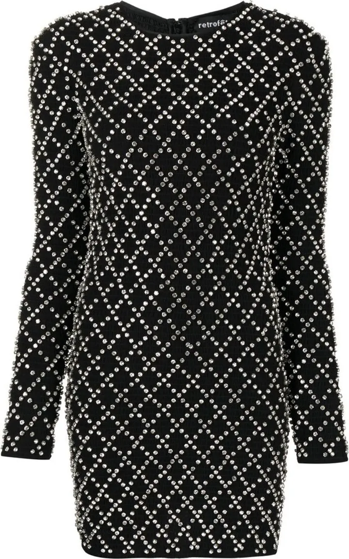 Harlowe crystal-embellished minidress