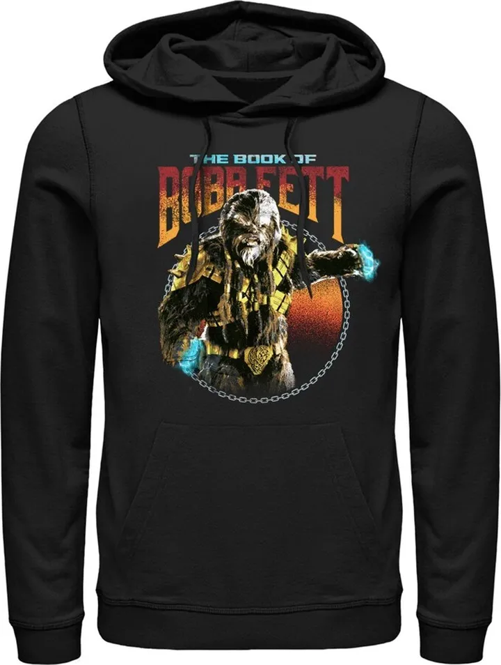 Men's Star Wars: The Book of Boba Fett Black Krrsantan Pull Over Hoodie - Black - X Large