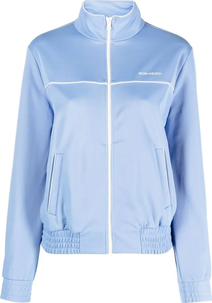 Zipped-Up Fastening Bomber Jacket