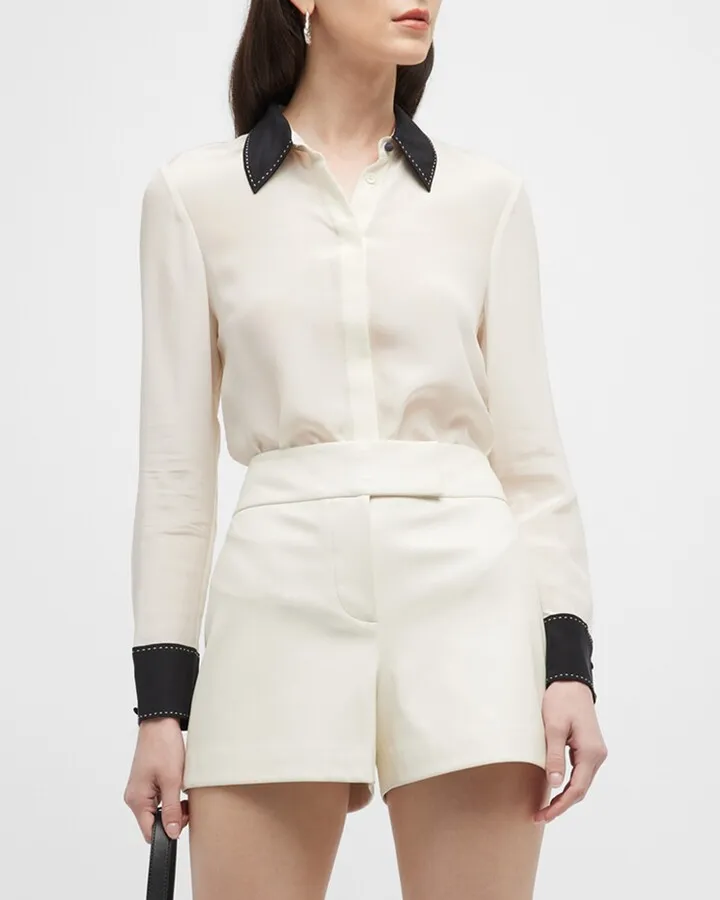 Willa Pick-Stitch Placket Top