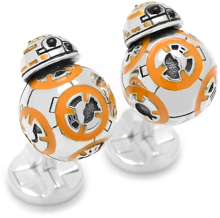 Star Wars Silvertone 3D BB-8 Cuff Links