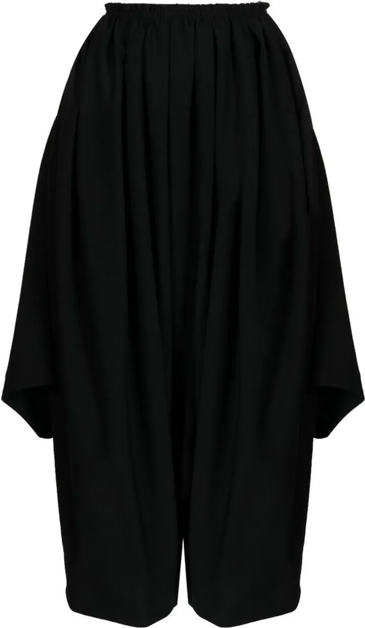 Drop-Crotch Cropped Trousers