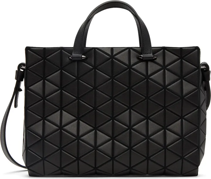 Bao Bao Issey Miyake Black Tonneau Matte Bag
