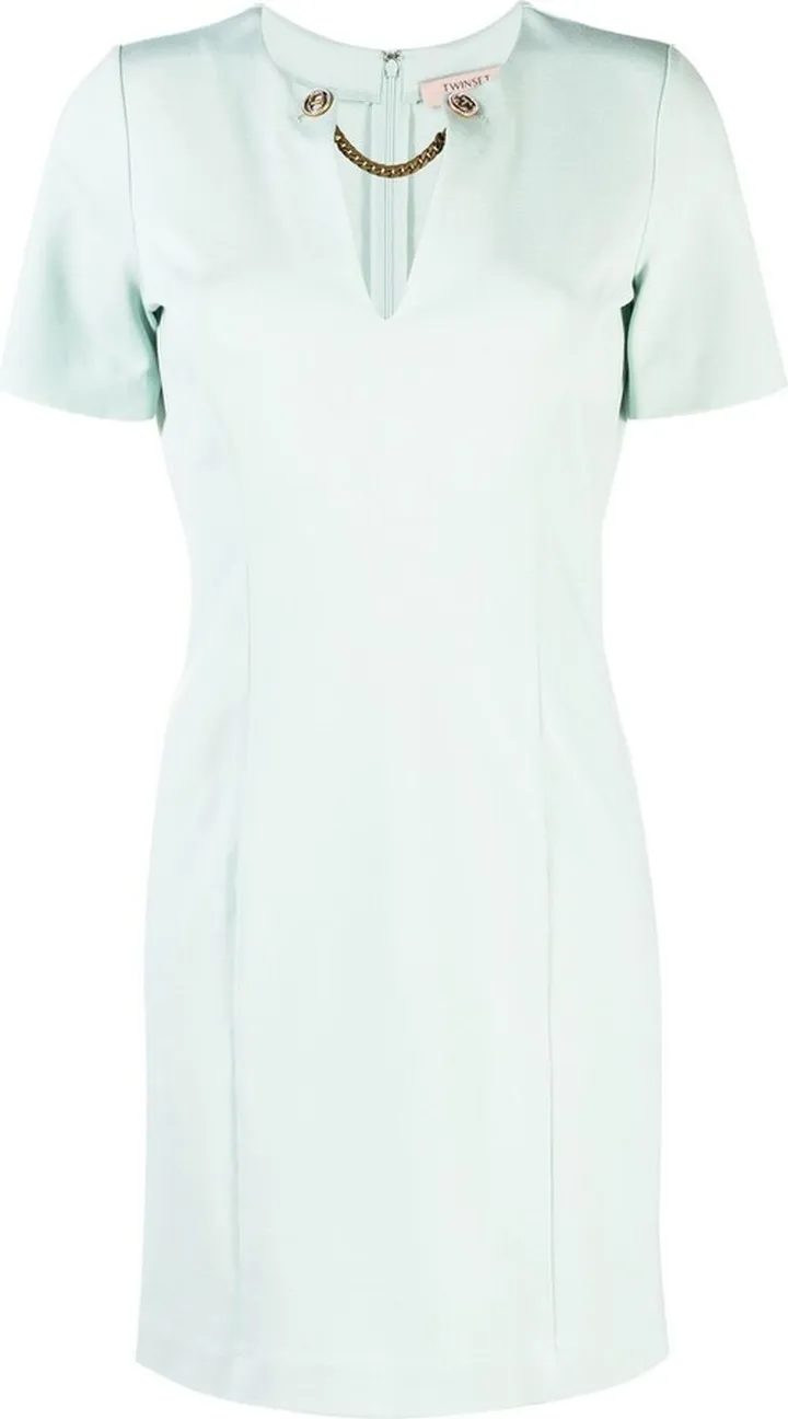 Short-Sleeve Pencil Dress