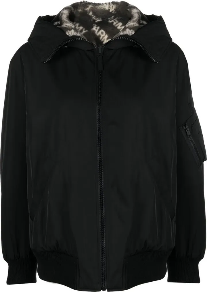 Reversible Hooded Bomber Jacket