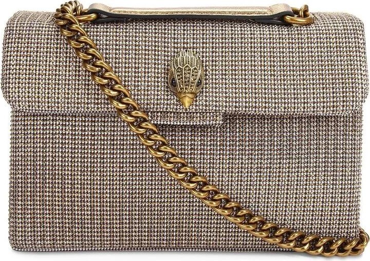 Mini Kensington houndstooth tote bag