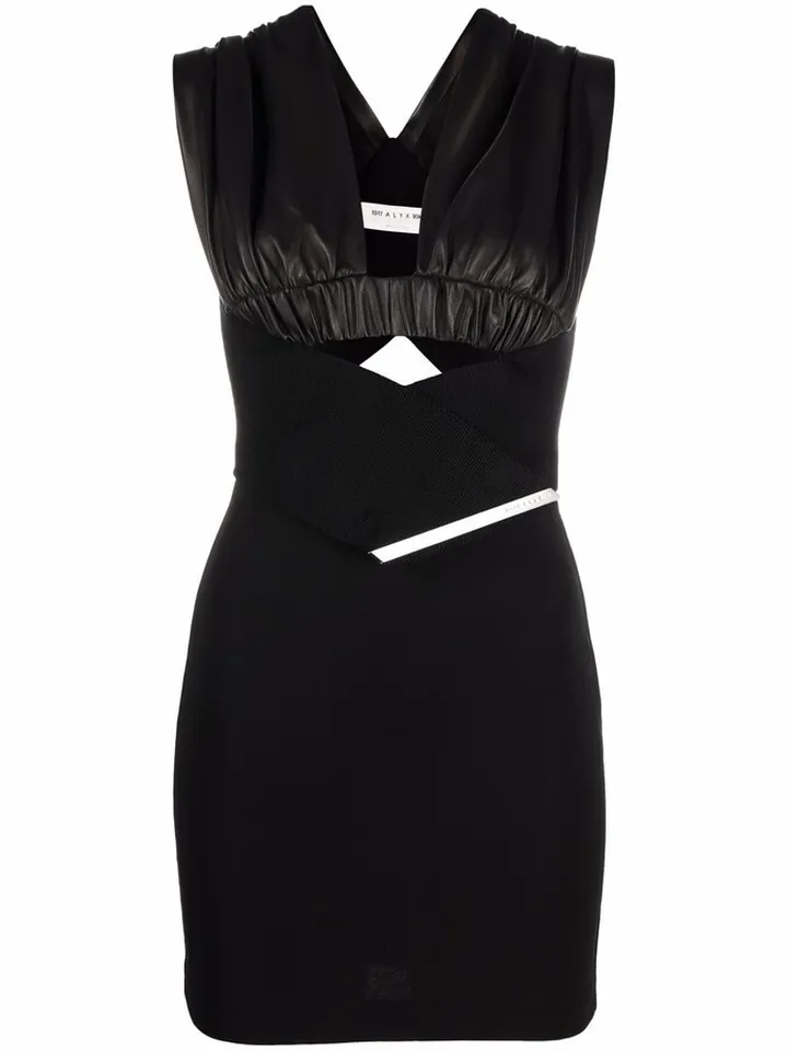 Panelled Fitted Mini Dress