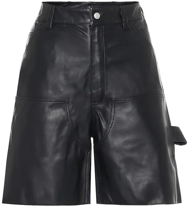 Leather shorts