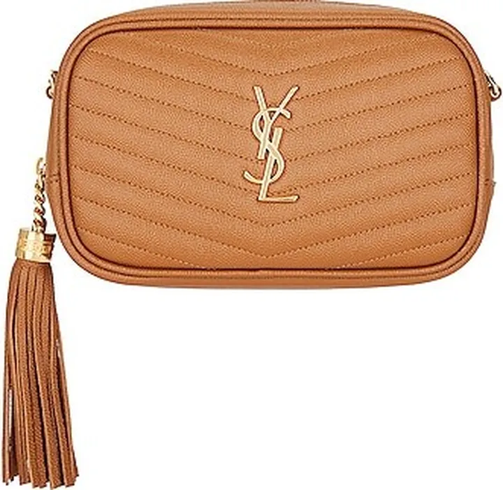 Saint Laurent Mini Lou Bag in Tan