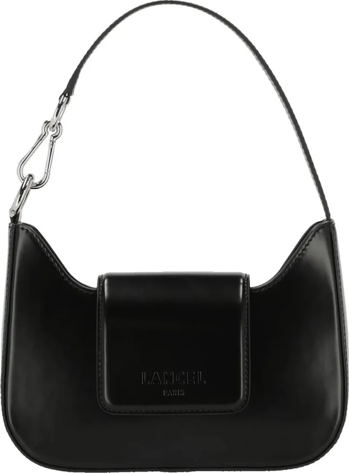 Black Leather Baguette Bag