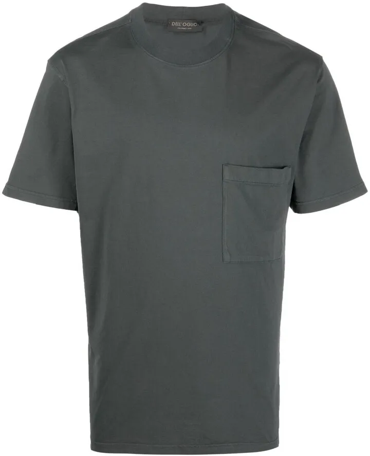 round-neck cotton T-shirt