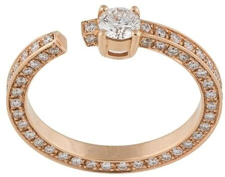 18kt Rose Gold Full Set Diamond Ring