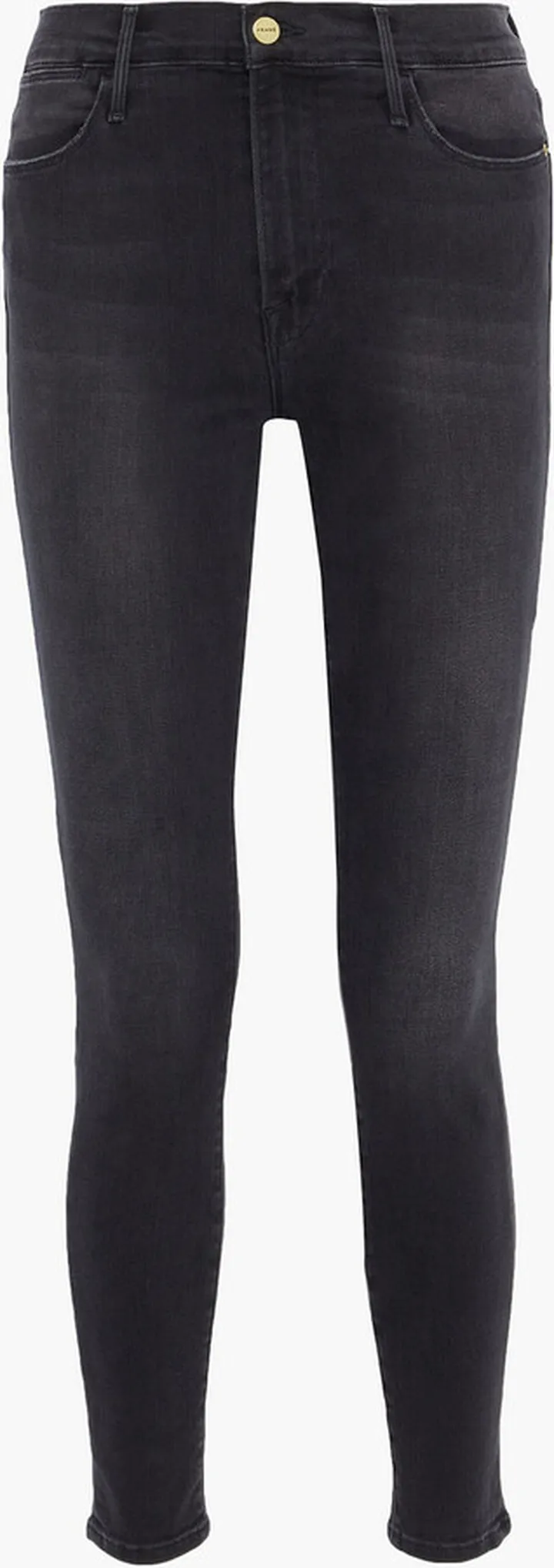 Le High Skinny distressed high-rise skinny jeans