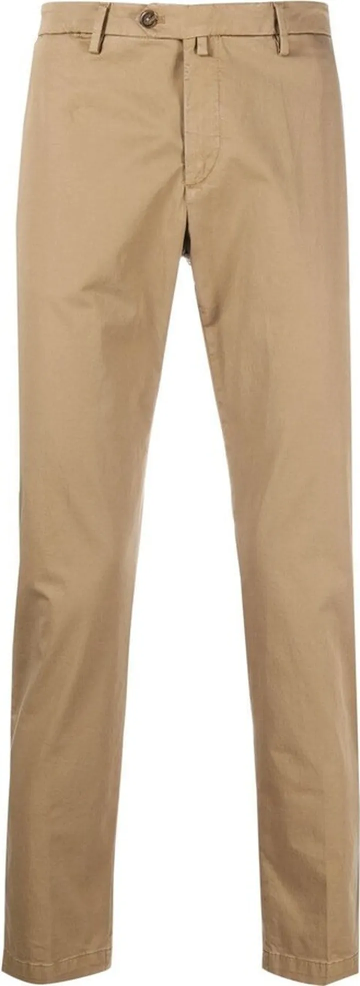 Tapered-Leg Cotton Trousers