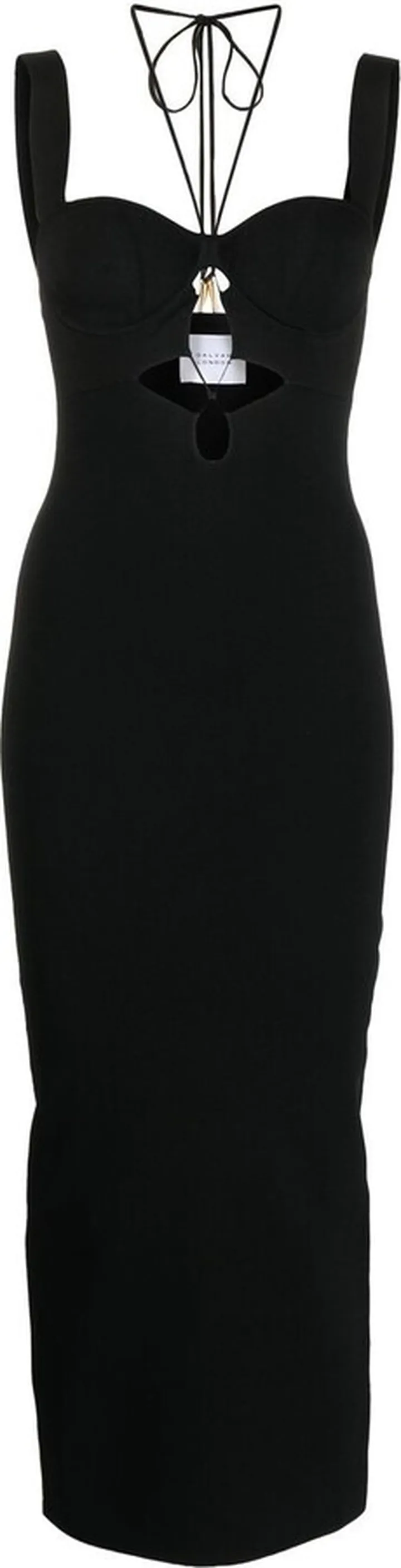 Cut-Out Halterneck Bodysuit Top