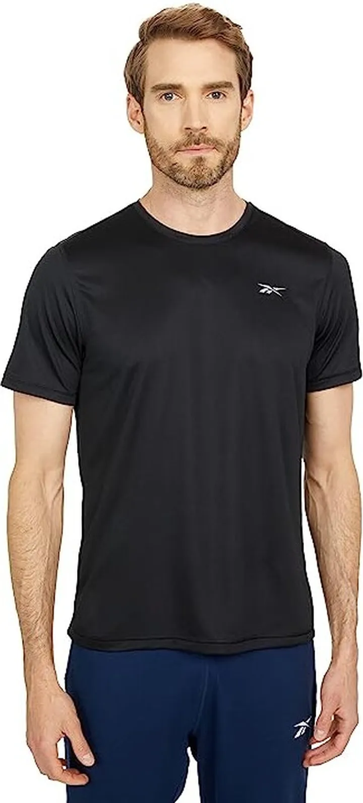 Reebok Running Essentials Short Sleeve Tee (Black 1) Men's T Shirt